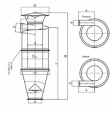 чертеж циклона ЦОЛ в Архангельске